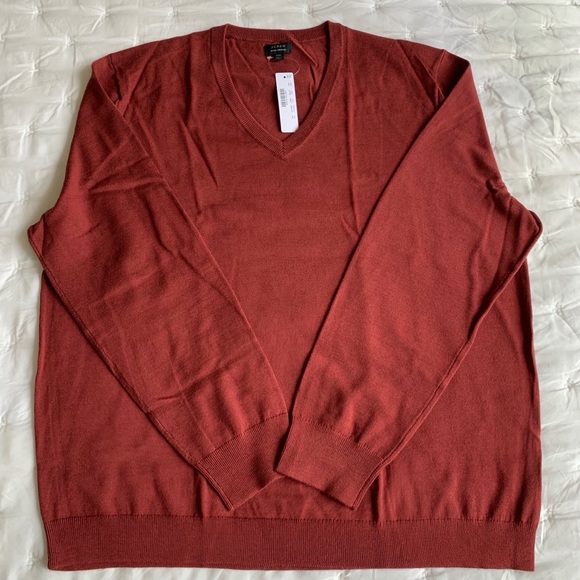 J. Crew Other - NWT JCREW Men’s merino wool v neck sweater XXL